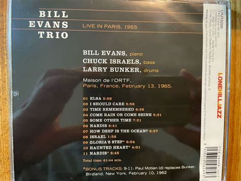 Yahoo Cd Bill Evans Trio Live In Paris