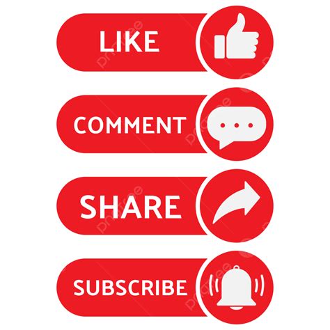 Like Comment Share Vector Hd Images Like Share Comment And Subscribe