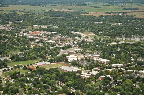 Aerial View Of Alma College Campus Alma Mi Photo By Cmu Chem Prof