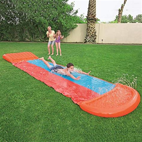 Pitchbla Backyard Lawn Water Slide Xl Garden Single Double Triple