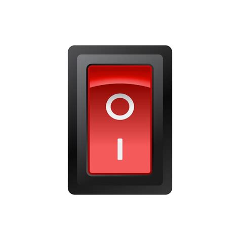 Premium Vector Red Switch Button Vector Illustration Realistic On Off