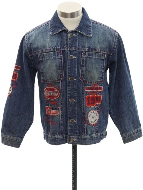 S Jacket Safi S Safi Mens Acid Washed Blue Denim Jacket