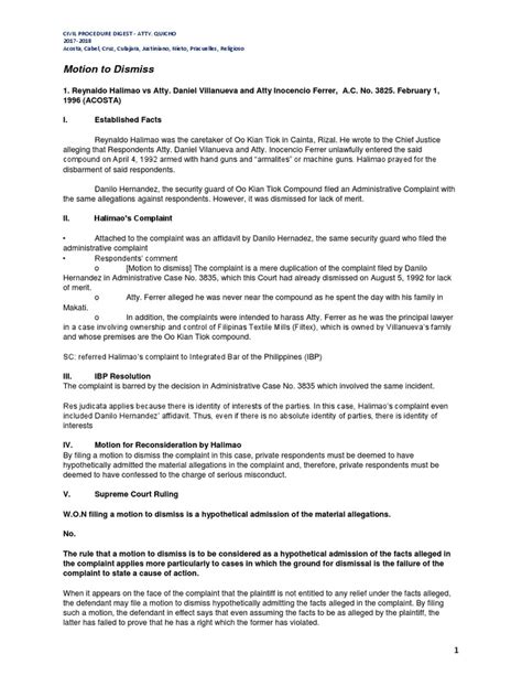 rule   rule   complaint judgment law