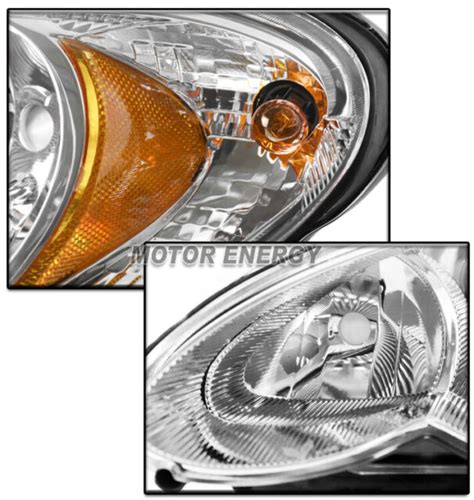 For 06 07 08 09 10 Chrysler Pt Cruiser Headlight Headlamp Chrome Left