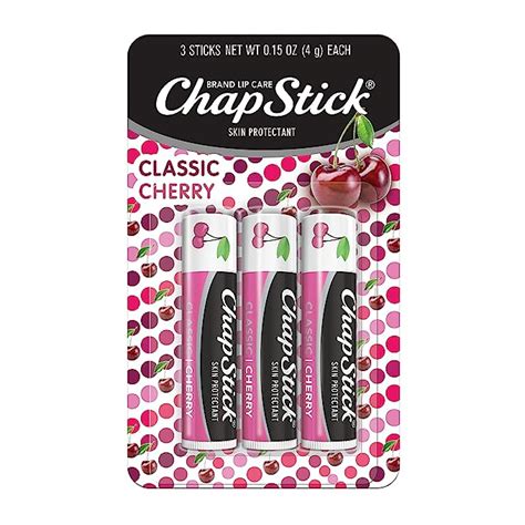 Buy Chapstick 3 Pack Cherry Chapstick Classic 3 Sticks Cherry