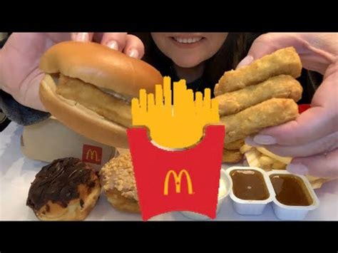 ASMR MCDONALDS FILET O FISH CHICKEN NUGGETS FRIES DONUTS NO TALKING