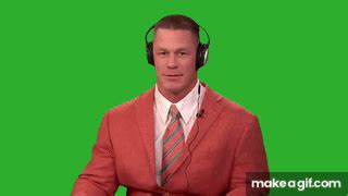 John Cena dancing to music - Green Screen template on Make a GIF