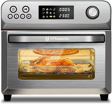 Hysapientia® Air Fryer Oven With Rotisserie 24l Large Capacity Digital Knob 1800w 10