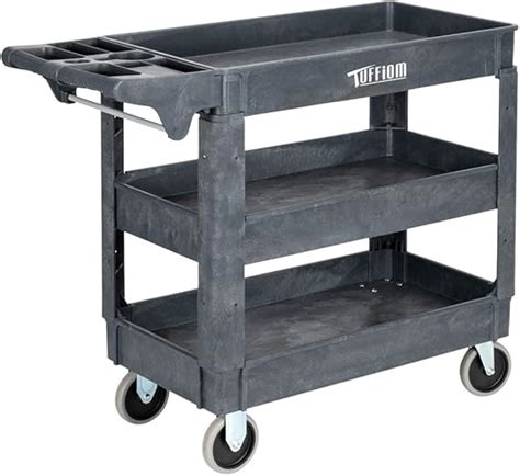 Amazon Tuffiom Plastic Service Utility Cart With Wheels Lbs