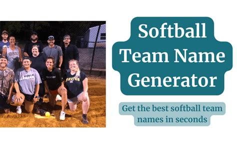 The Official Softball Team Name Generator: Awesome Name Now