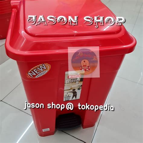 Jual Tempat Sampah Segi Injak Lion Star C Liter Tong Sampah