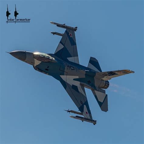 Sleek and Stealthy: F-16 Aggressor in Splinter Camo Takes Flight at Aviation Nation Nellis AFB