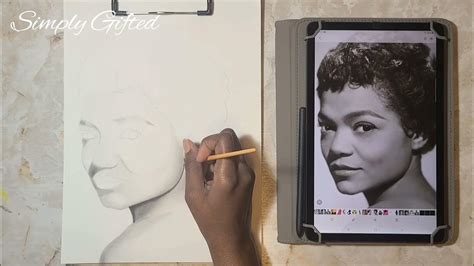 Art Series Quick Sketchspeed Drawing Of Eartha Kitt Youtube