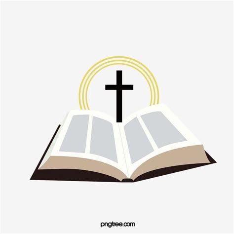 Simple Hand Drawn Open Bible PNG Images, Bible, Cross, Spread The Bible ...