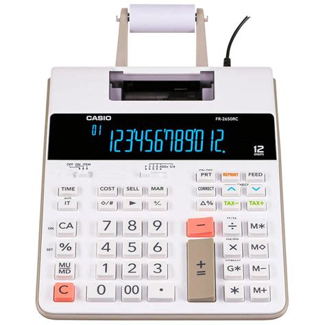 Casio Desk Printing Calculator with Paper Roll - HR-2650RC – Istiklal ...