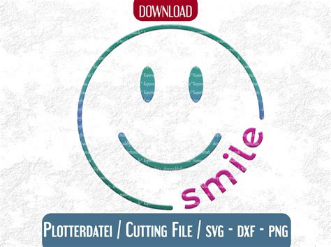 Plotter File Smile Smile To Plot Emoji Smiley Etsy Hong Kong