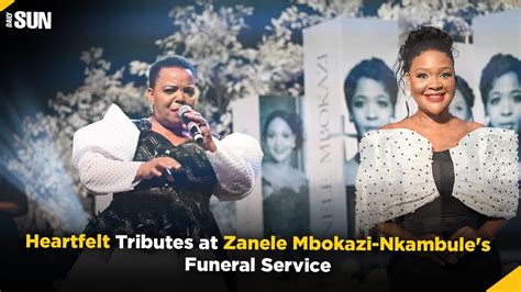 Rebecca Malope And Other Gospel Artists Sing A Farewell Song For Zanele Mbokazi Nkambule Youtube