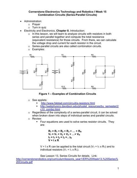 How To Solve Complex Combination Circuits Wiring Flow Schema