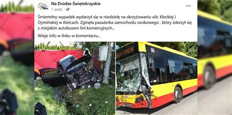 Miertelny Wypadek W Kielcach Osob Wka Zderzy A Si Z Autobusem