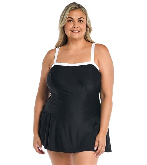 Maxine Plus Size Swim Romper At