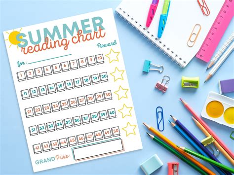 Summer Reading Chart Reading Charts Reading Rewards Tracking Reading