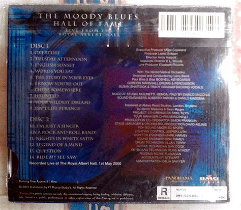 The Moody Blues Hall Of Fame Live From The Royal Albert Hall Video-CD