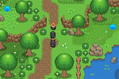 2d Topdown Grasslands 16x16 Tileset