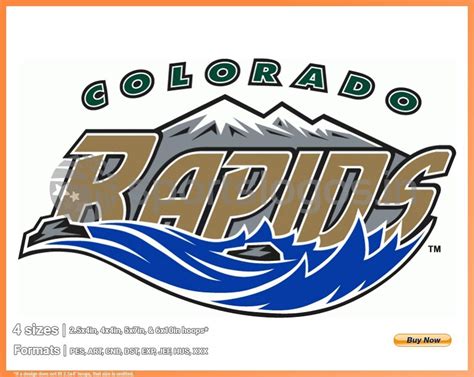 Colorado Rapids - Soccer Sports Embroidery Logo in 4 sizes - SPLN000983 ...