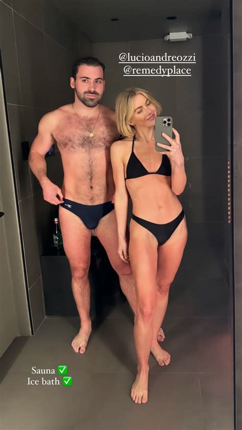 Julianne Hough Shows Off Her Toned Figure In Teeny Black Bikini After Spending Time In An Ice