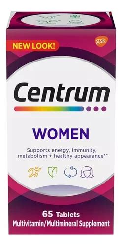 Centrum Multivitamínico Suplemento Para Mujer 65 Tabletas