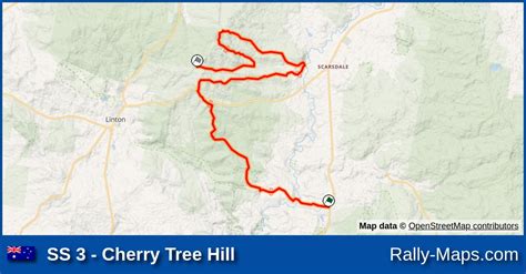 Ss 3 Cherry Tree Hill Stage Map Begonia Rally 1975 🌍 Rally