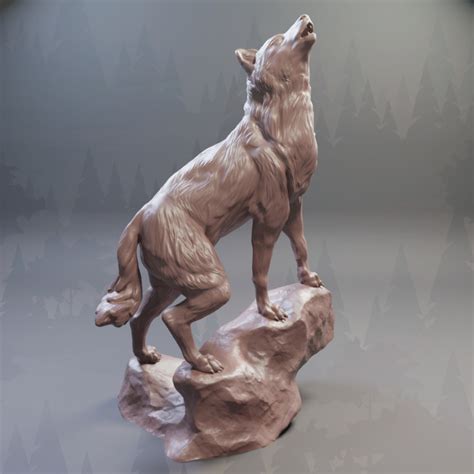 3d Printable Wolf Forest Animal By Animals And Creatures Minis