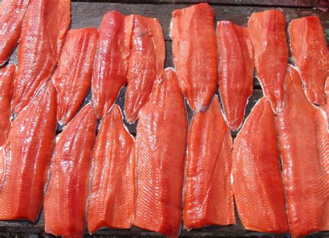 Alaskan Smoked Wild Salmon Fillet 5 Pounds Gourmet Grade Cold