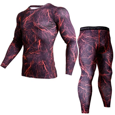 Camouflage T Shirt Mens Running Compression Set Sport Shirt Men Dry Fit Breathable Rashgard Man