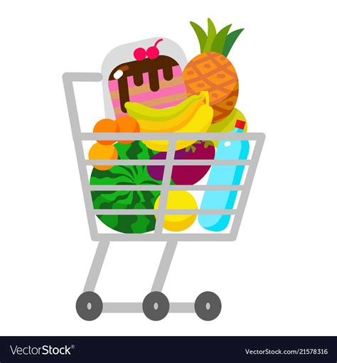 Supermarket Trolley Clipart