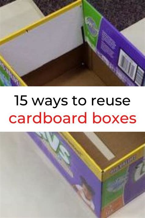 15 Creative Ways To Reuse A Cardboard Box Diy Ideas Cardboard Box Diy Cardboard Box Crafts