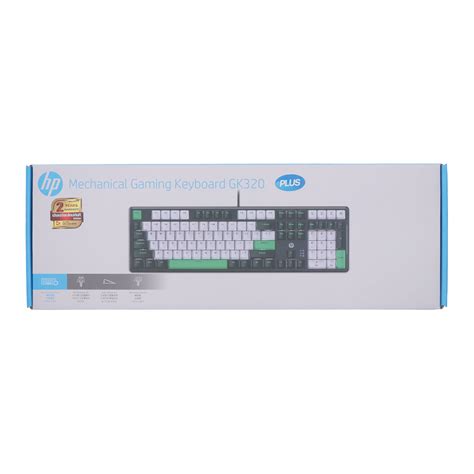 Keyboard Hp Gk Plus Black Gray Switch White Led