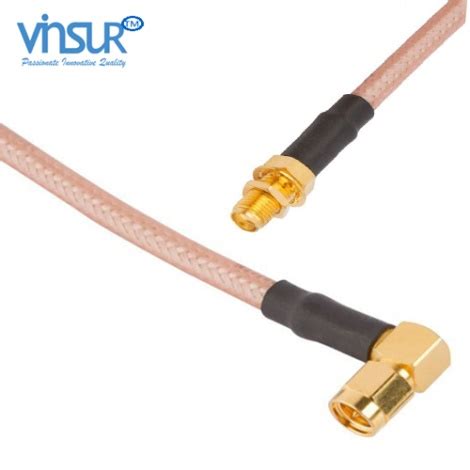 Sma Right Angle Male To Sma Straight Bulkhead Female Rg Cable