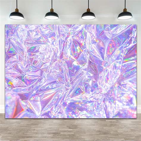 Ticuenicoa 7×5ft Modern 80s Style Backdrop Holographic