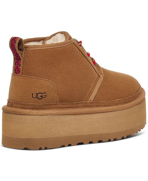 Ugg® Womens Neumel Heritage Lace Up Platform Booties Macys