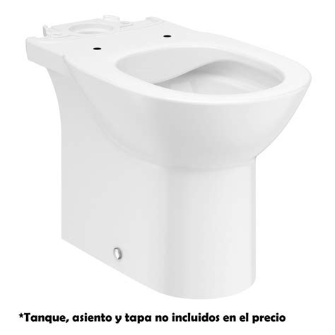 Taza Rimless Con Salida Dual Para Inodoro Round DEBBA ROCA