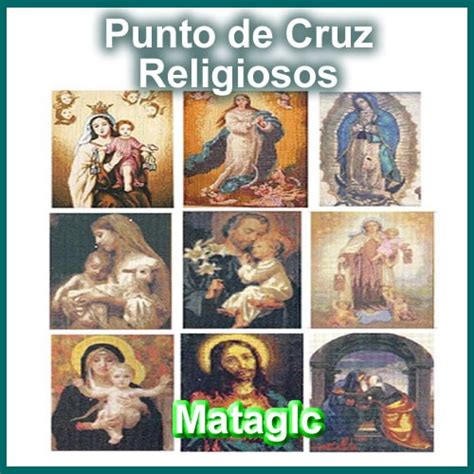 Patrones Punto De Cruz Religiosos Angeles Comunion Virgen Bs 11