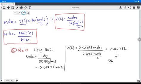 Solved Calculate The Volume In Ml Of A Solution Required To Provide