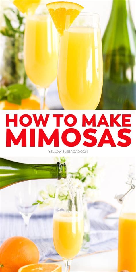 How To Make A Mimosa Like A Pro Yellowblissroad