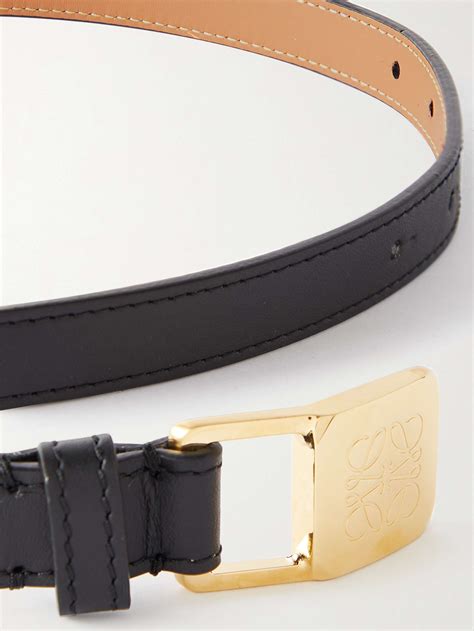 Black Amazona Leather Belt Loewe Net A Porter