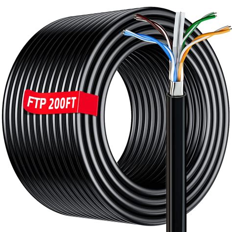 Cat 6 Ethernet Cable 200ft Outdoor Ftp Cat 6 Shielded Cable Gigabit