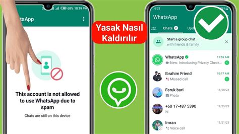 Bu Hesab N Spam Nedeniyle Whatsapp Kullanmas Na Izin Verilmiyor Nas L