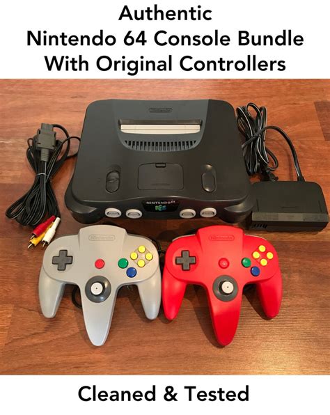 N64 Nintendo 64 Console Bundle up to 2 Original Controllers - Etsy