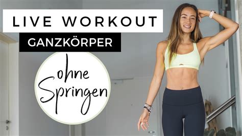 Live Ganzkörper Workout Für Nichtspringer Mit Warm Up Mega Gewinnspiel Youtube