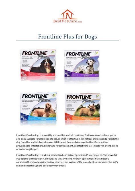 Frontline Plus for dogs